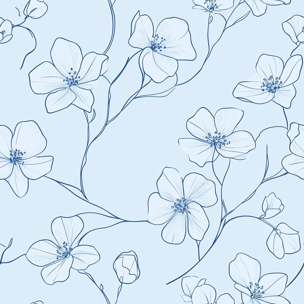 Blue Sketch Wallpaper