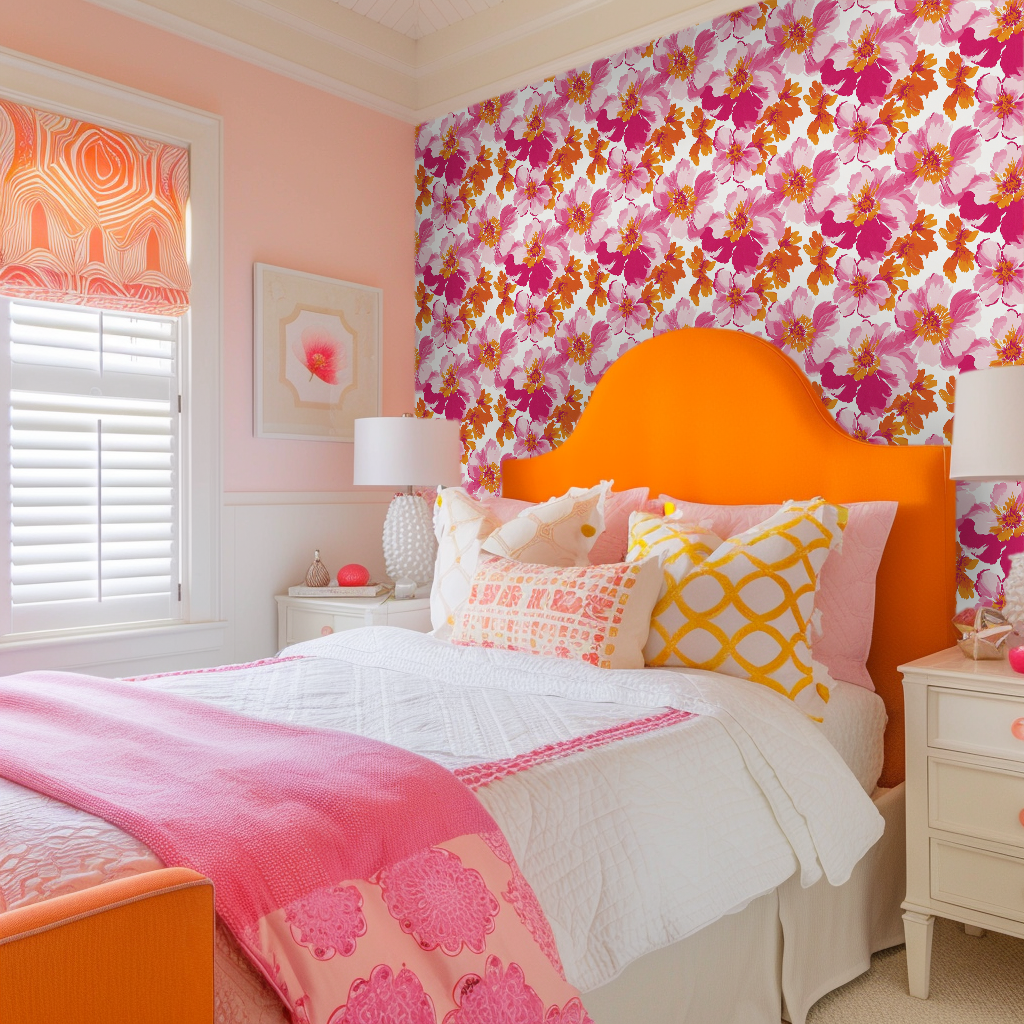 Orange and Pink