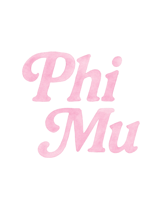 Groovy Phi Mu - Art Print