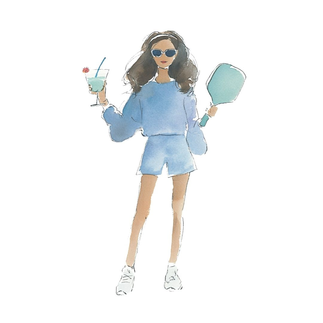 Court Side Sip - Art Print