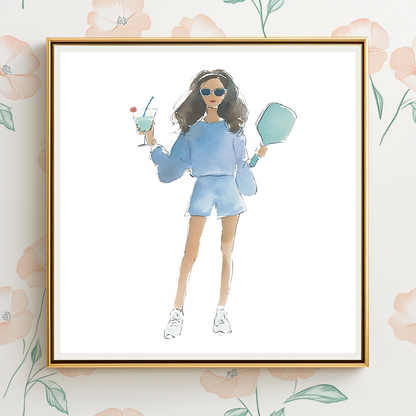 Court Side Sip - Art Print