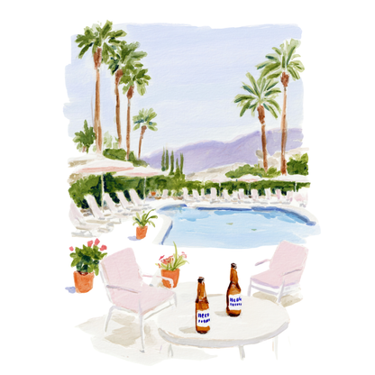 Palm Springs Sips - Art Print