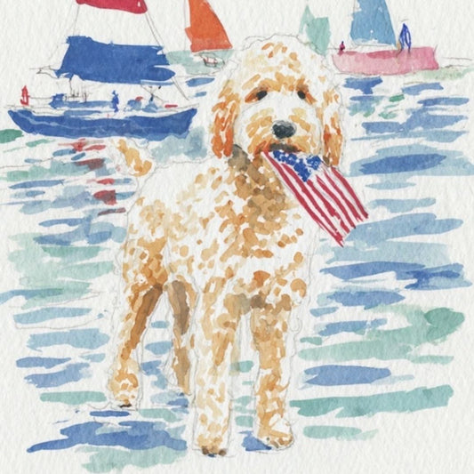 Doodle Sailer -  Art Print