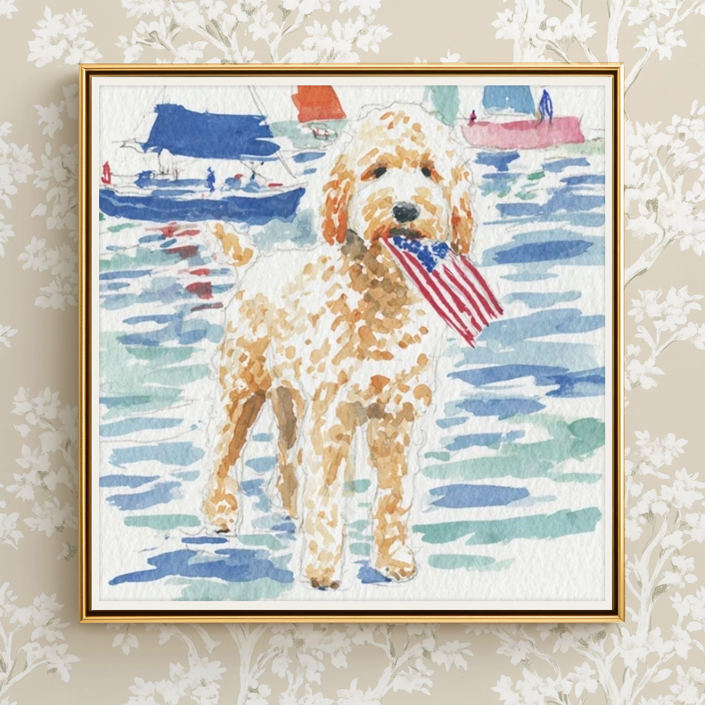 Doodle Sailer -  Art Print