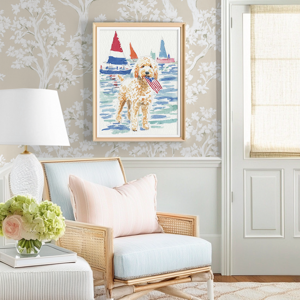 Doodle Sailer -  Art Print
