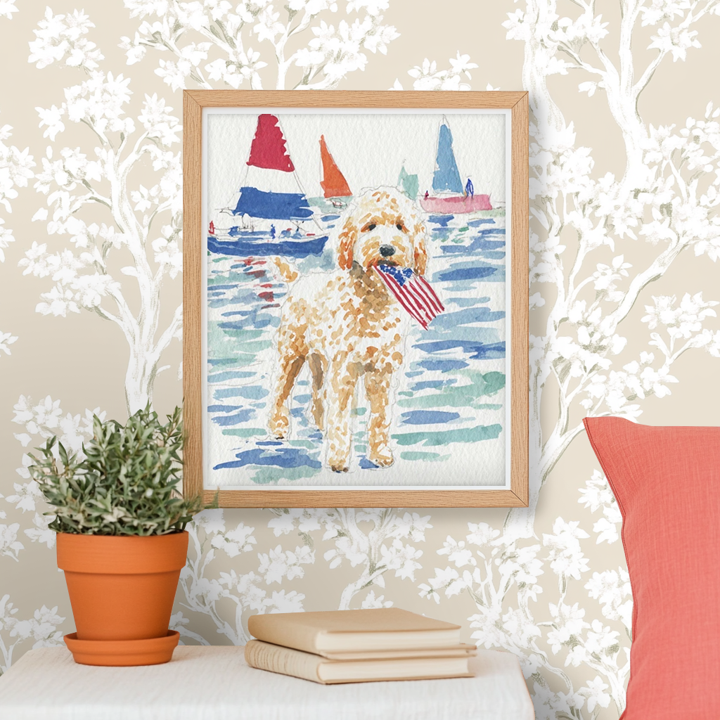 Doodle Sailer -  Art Print