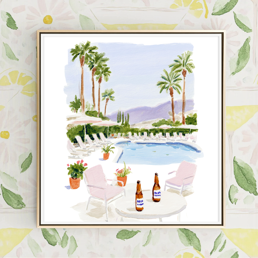 Palm Springs Sips - Art Print