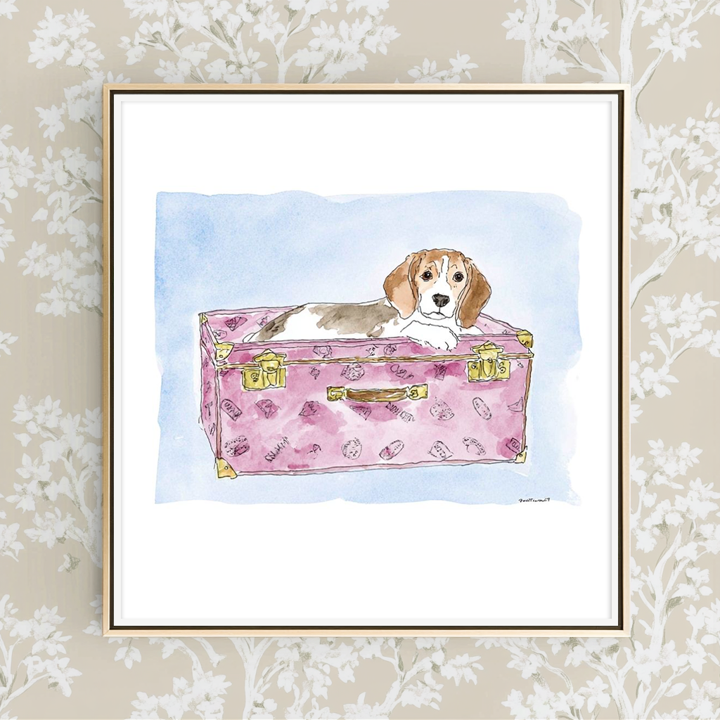 Travel Pup -  Art Print