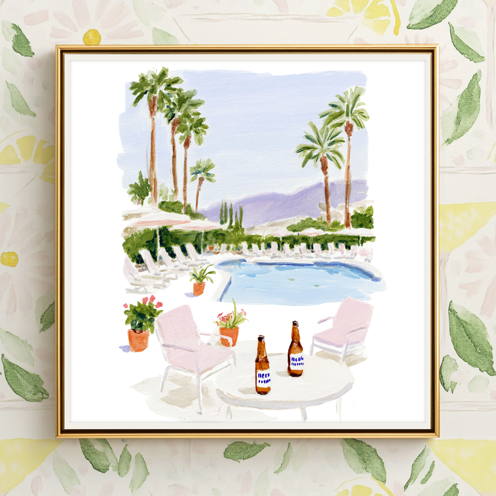 Palm Springs Sips - Art Print