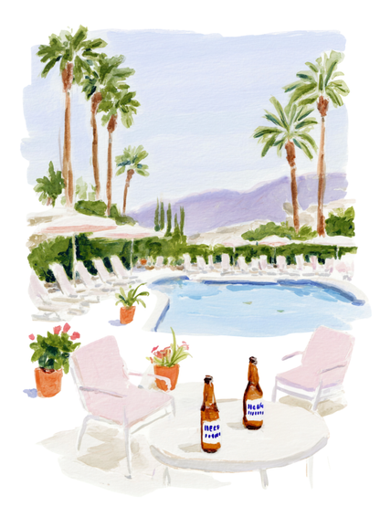 Palm Springs Sips - Art Print