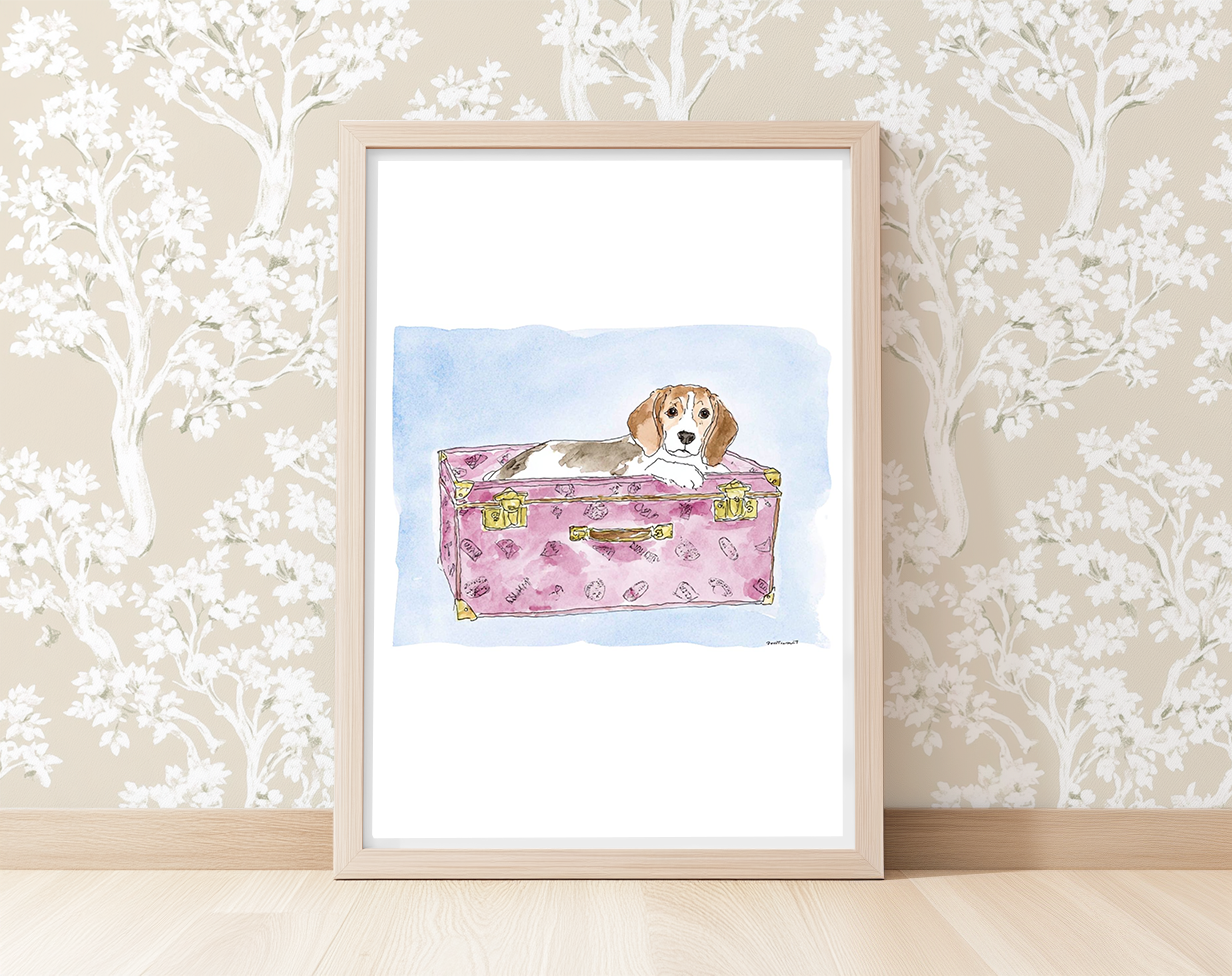 Travel Pup -  Art Print