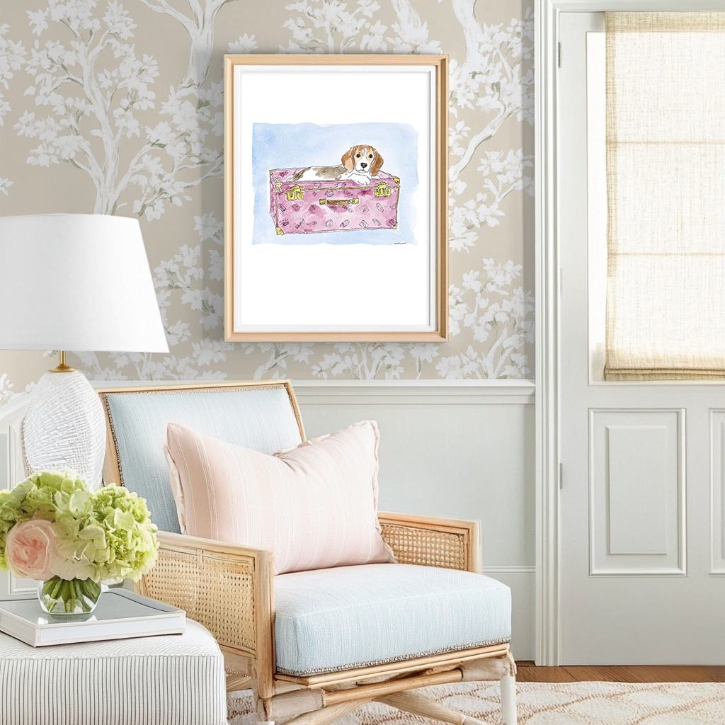 Travel Pup -  Art Print