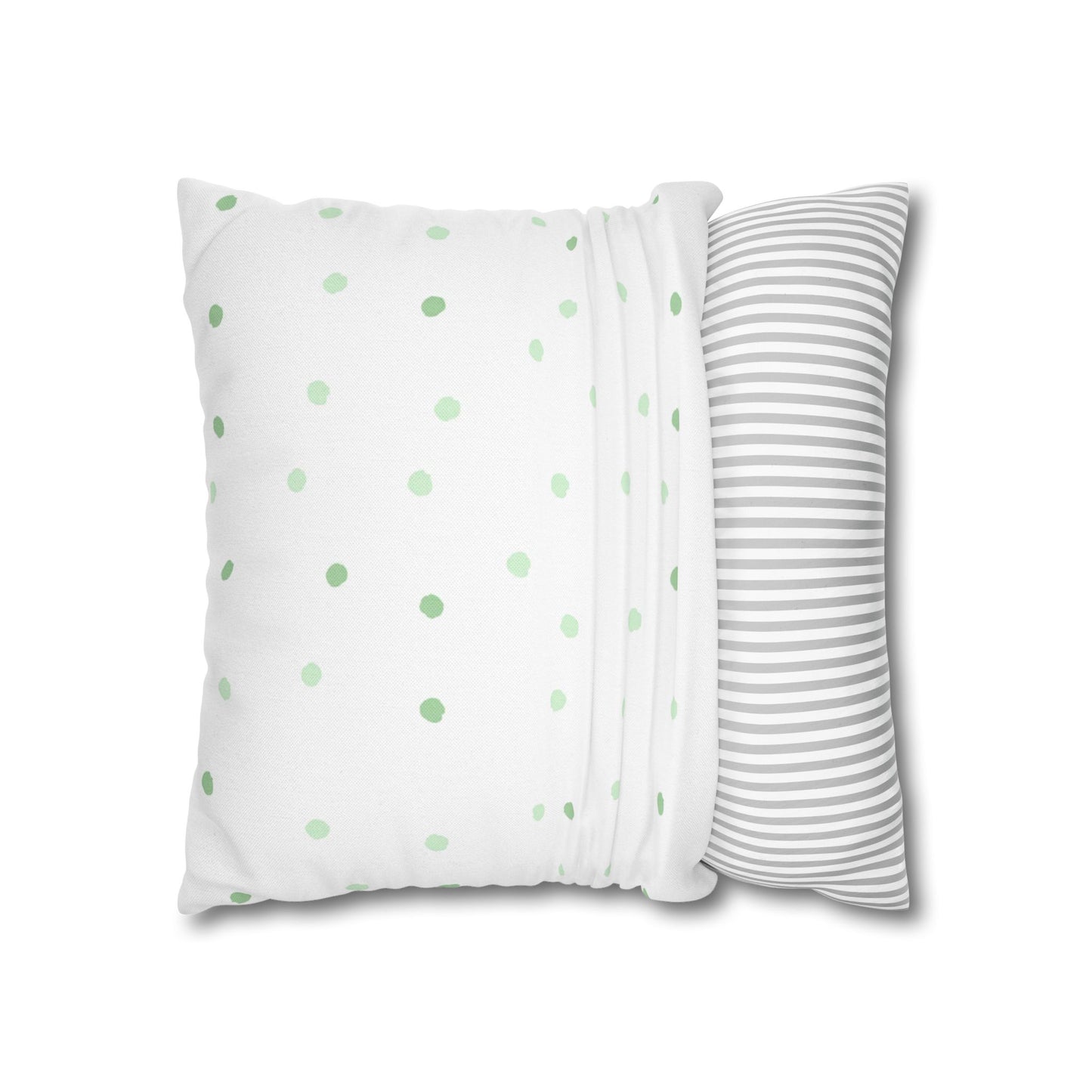 Green Aria Square Pillowcase