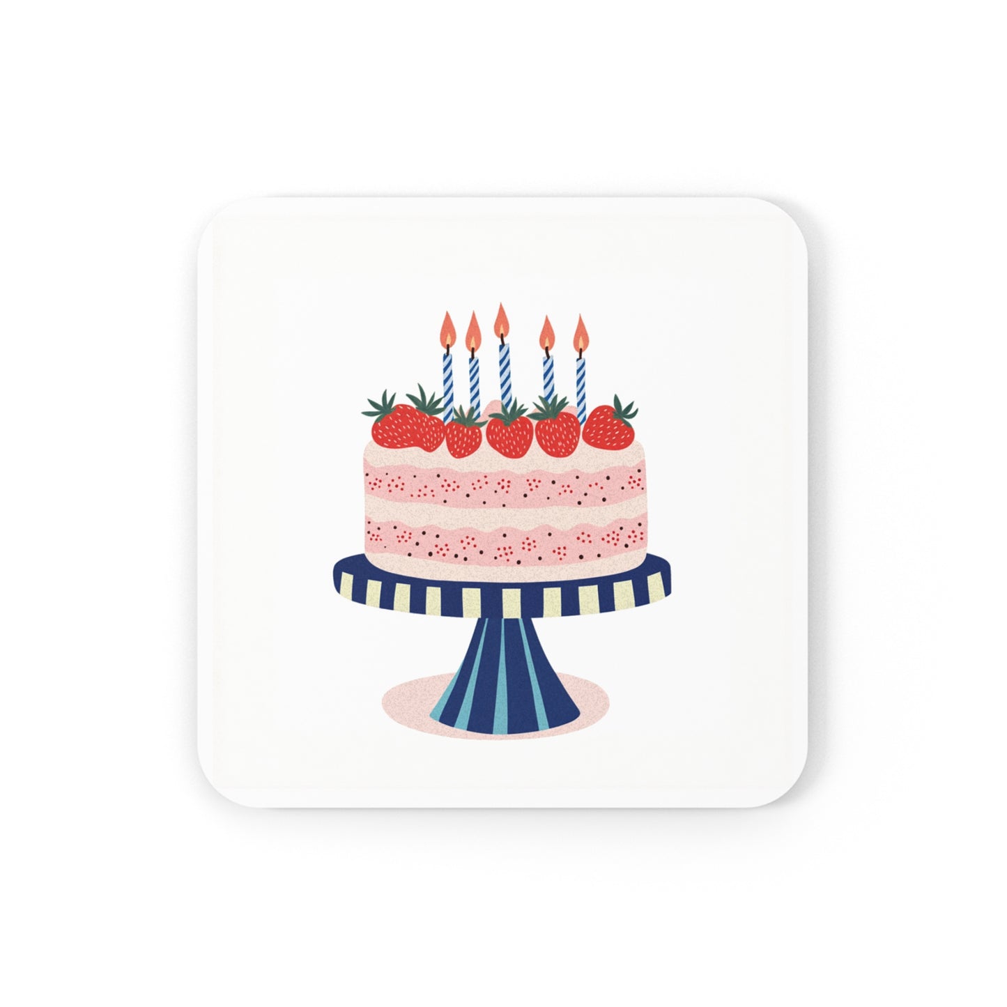 Strawberry Cake Coaster