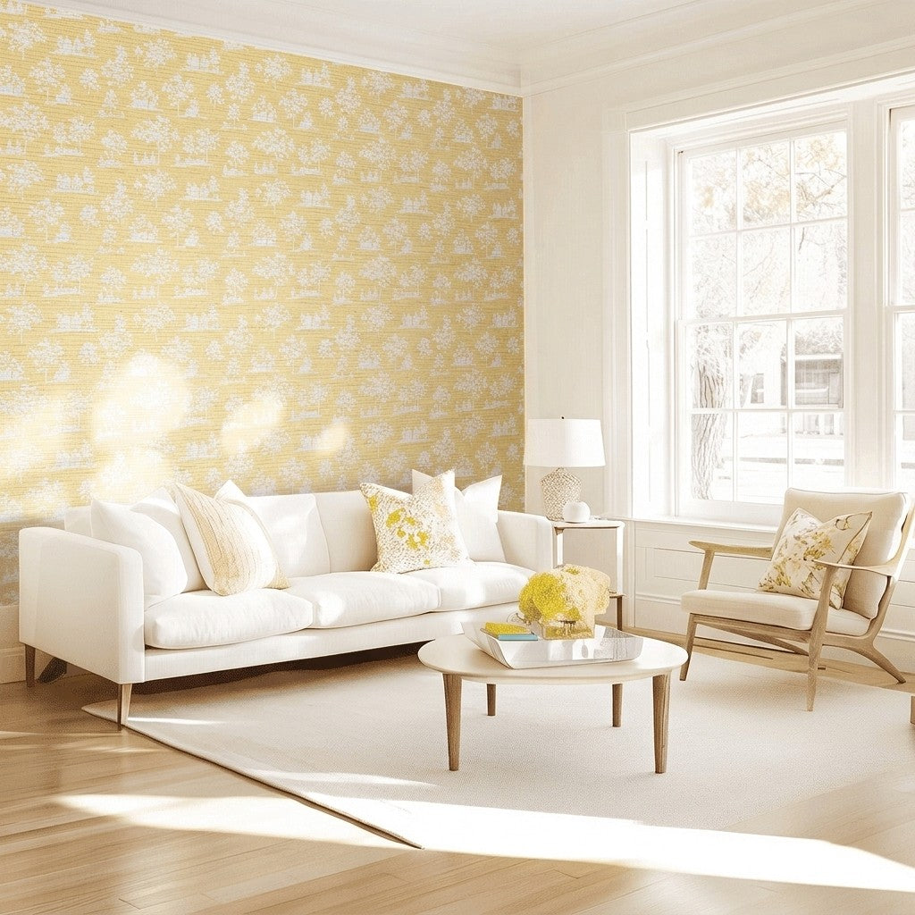 Kristy Faux Grasscloth Wallpaper