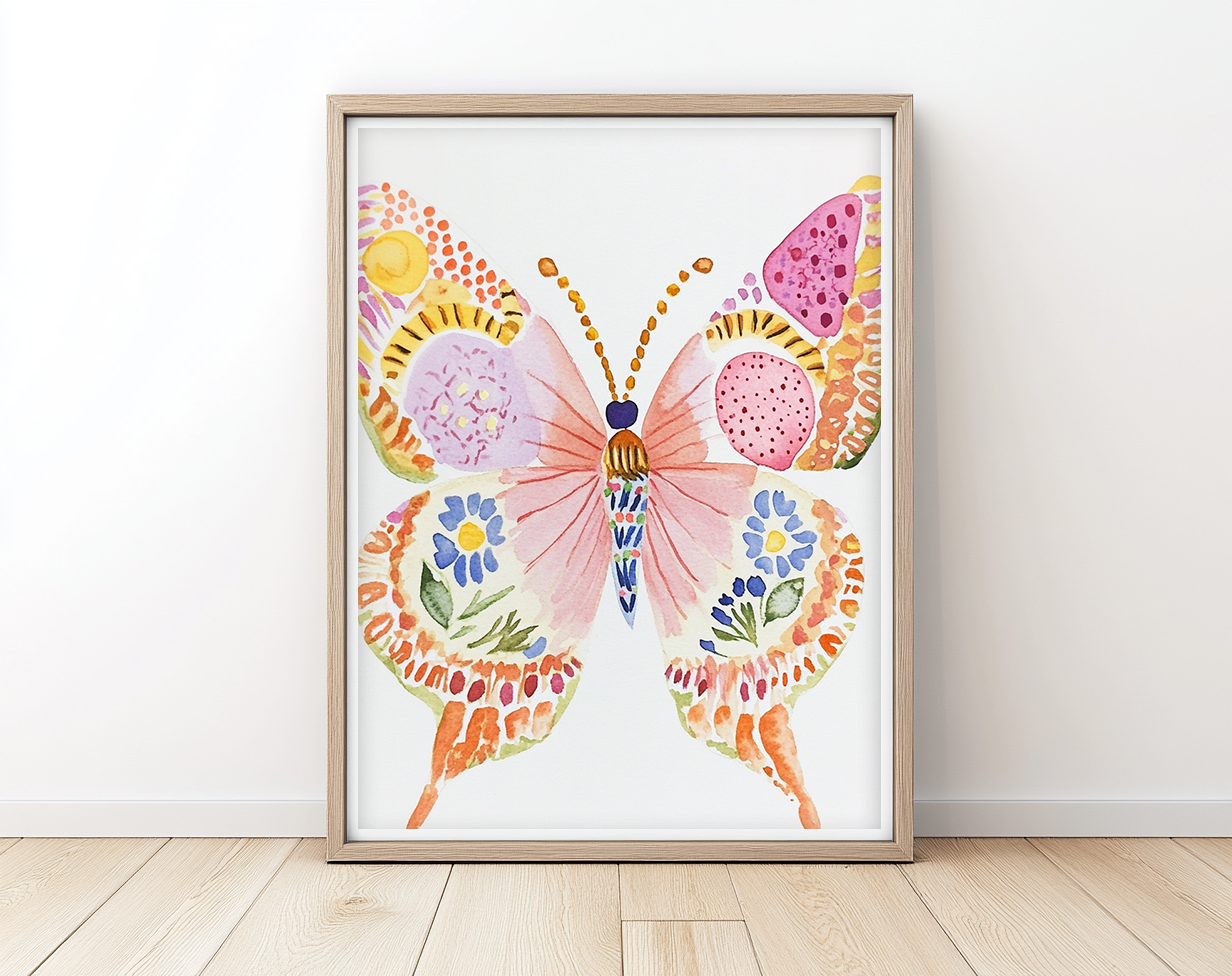 Tie-Dye Butterfly - Art Print
