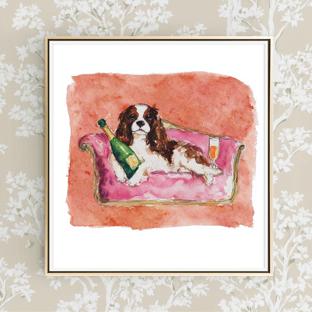 Tipsy Lounger -  Art Print
