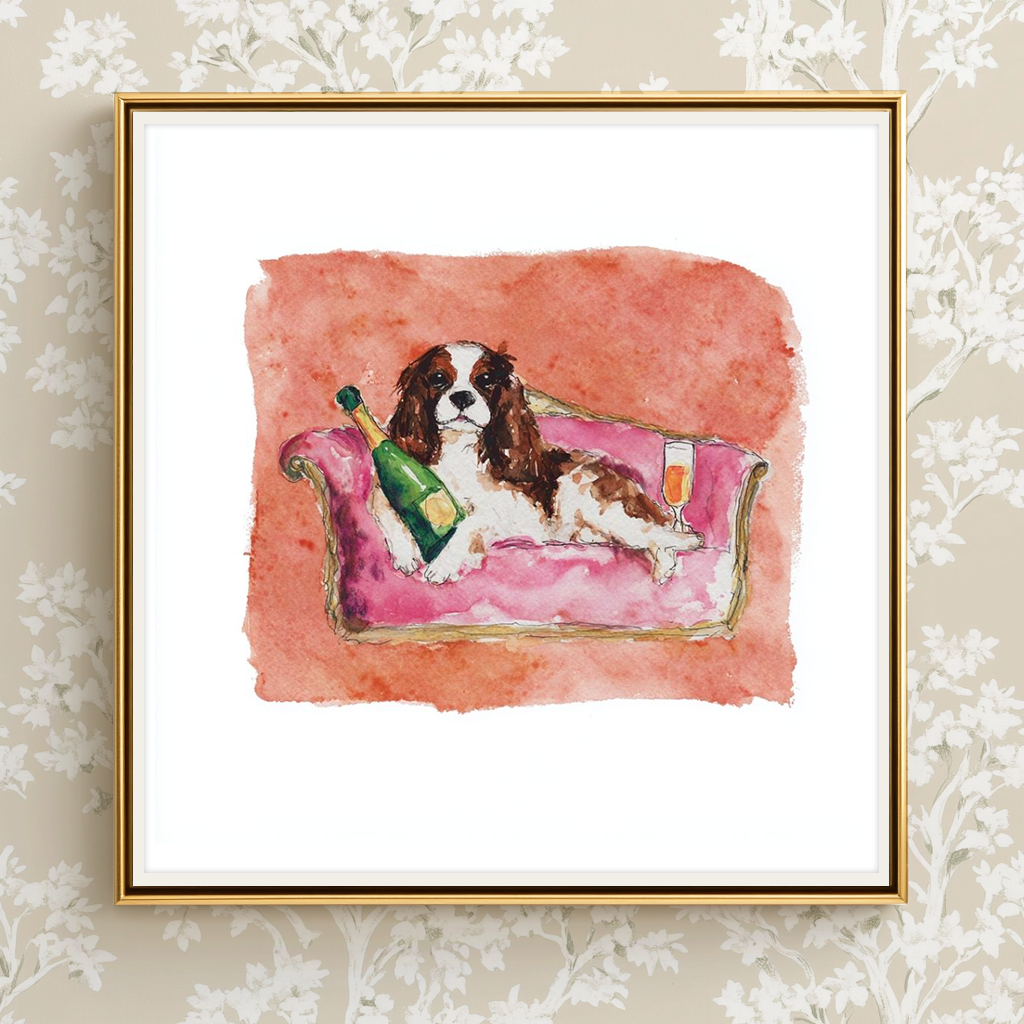 Tipsy Lounger -  Art Print