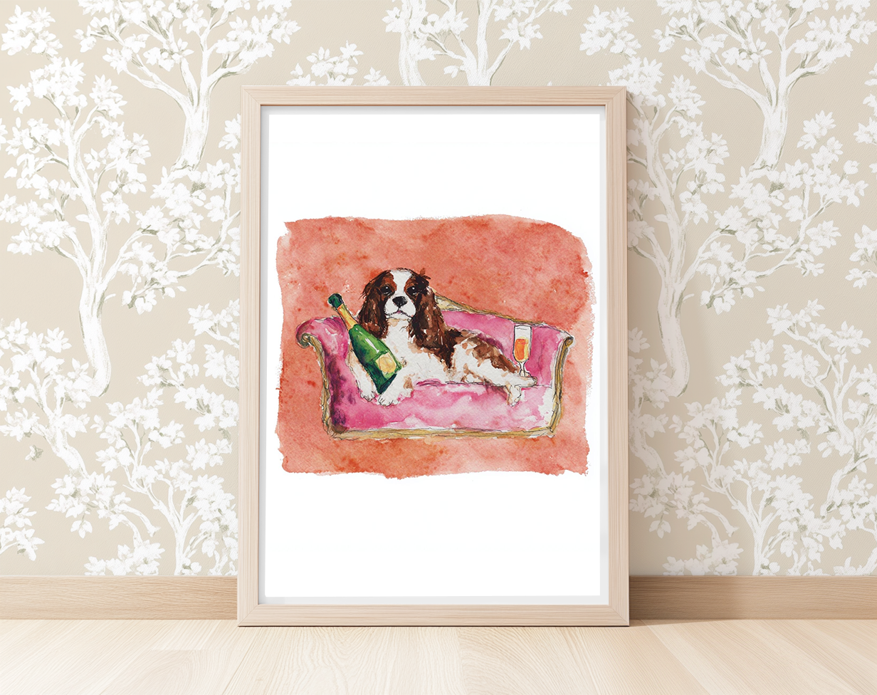 Tipsy Lounger -  Art Print