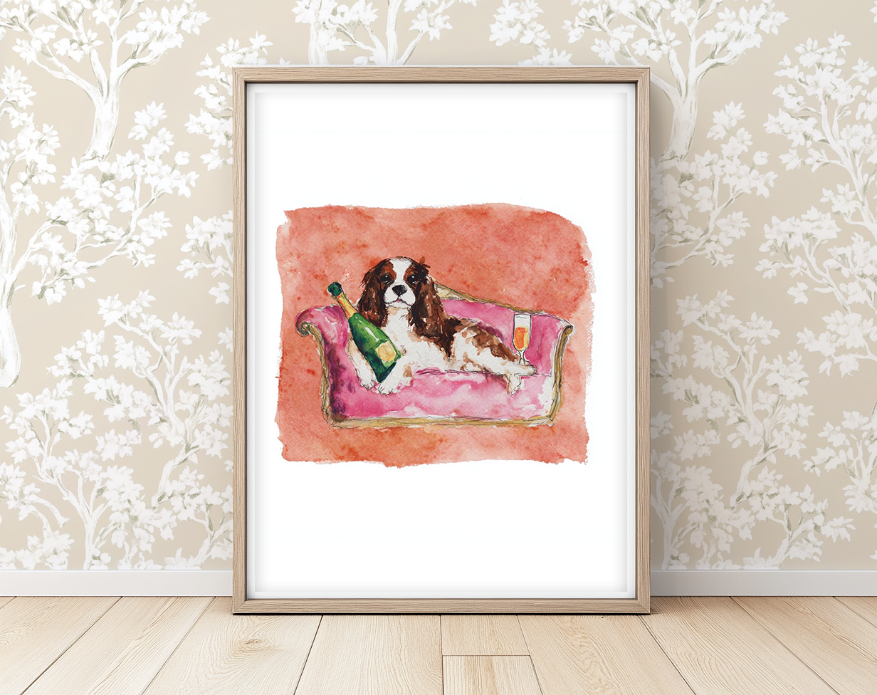 Tipsy Lounger -  Art Print