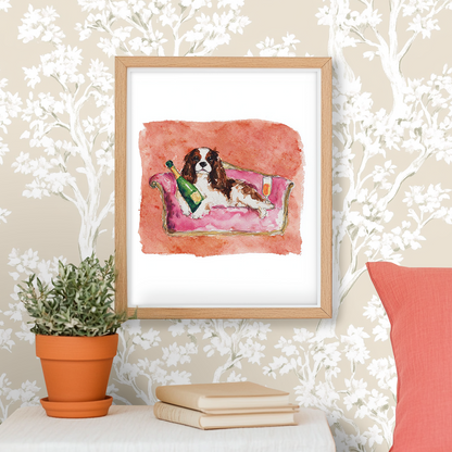 Tipsy Lounger -  Art Print
