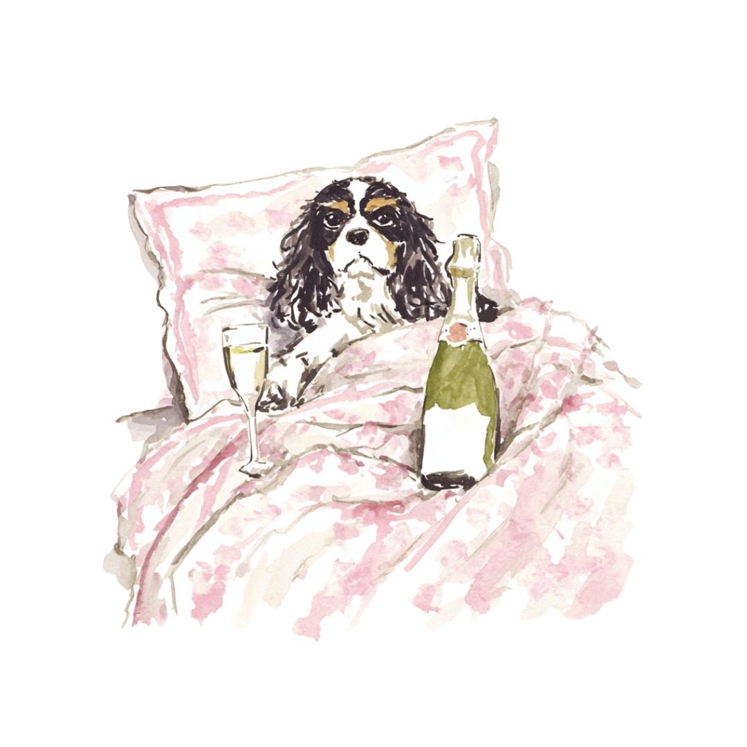 Breakfast in Bed -  Art Print