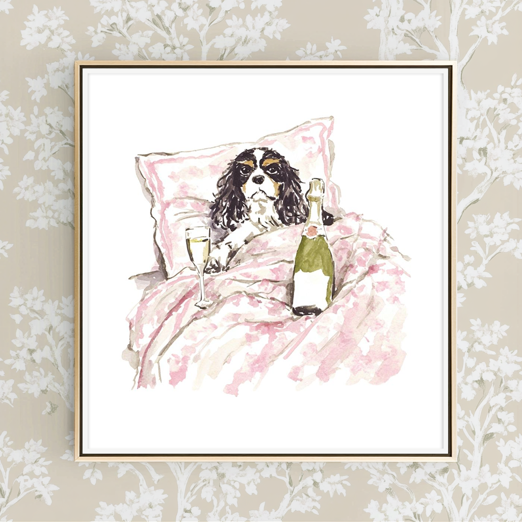 Breakfast in Bed -  Art Print