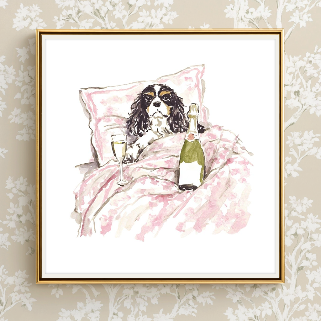 Breakfast in Bed -  Art Print