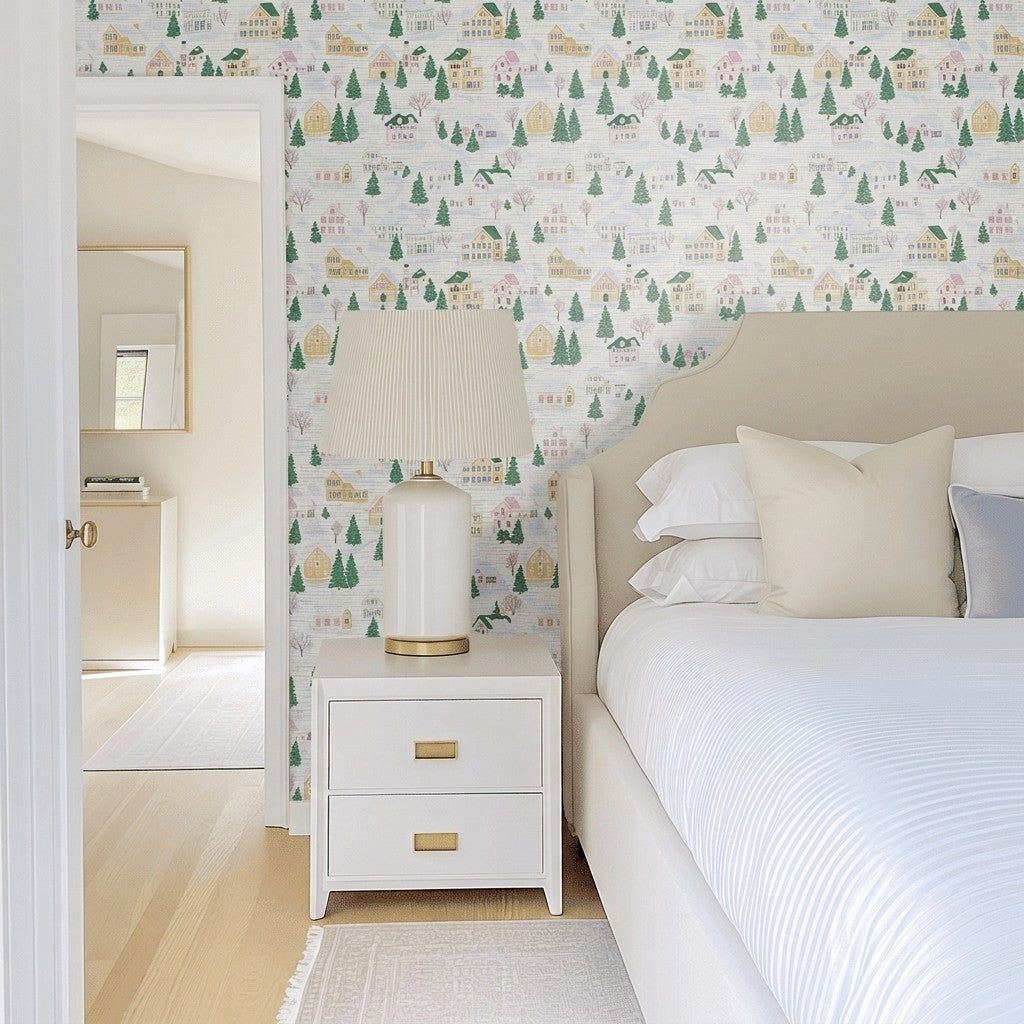 Vail Village Faux Grasscloth Wallpaper
