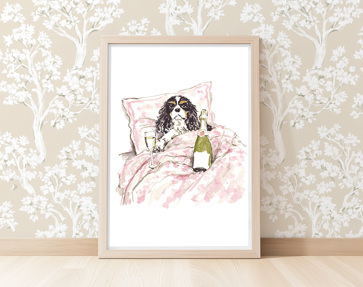 Breakfast in Bed -  Art Print