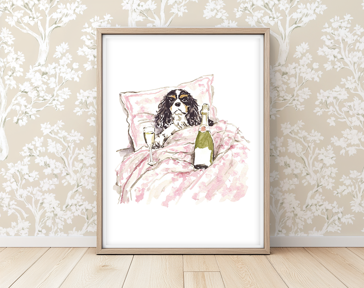 Breakfast in Bed -  Art Print