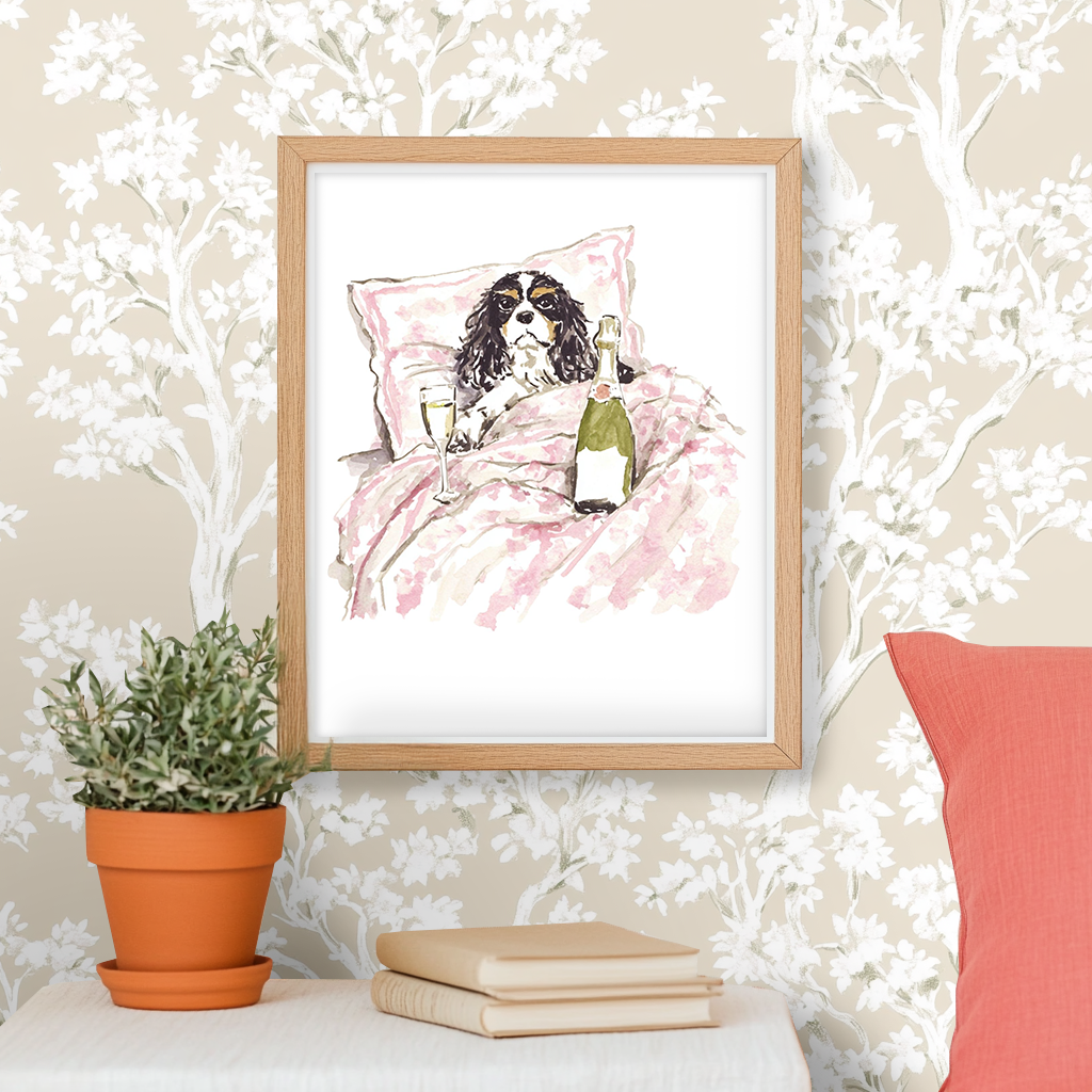Breakfast in Bed -  Art Print