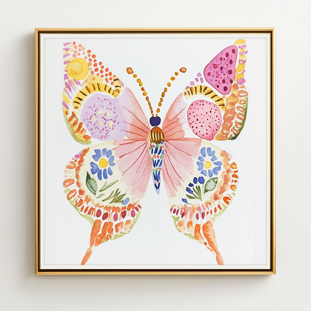 Tie-Dye Butterfly - Art Print