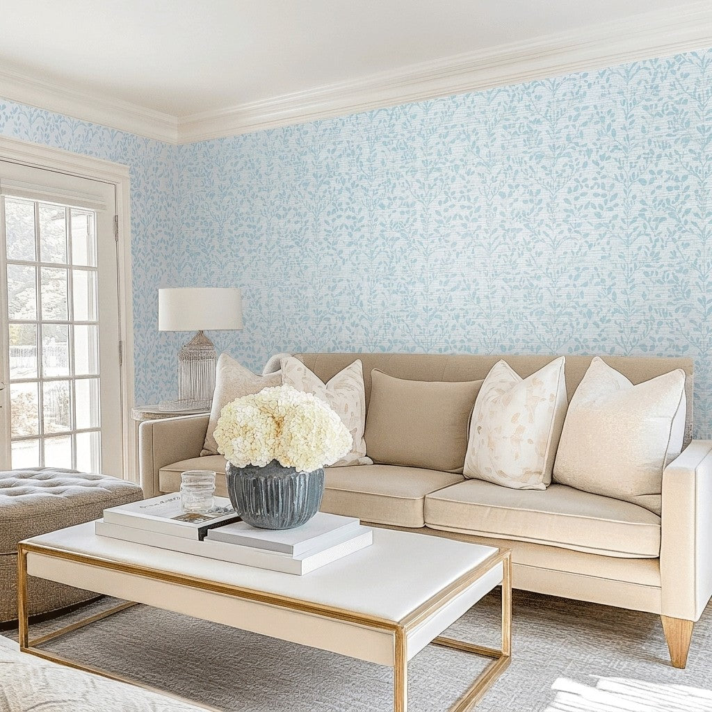 Rainy June Faux Grasscloth Wallpaper