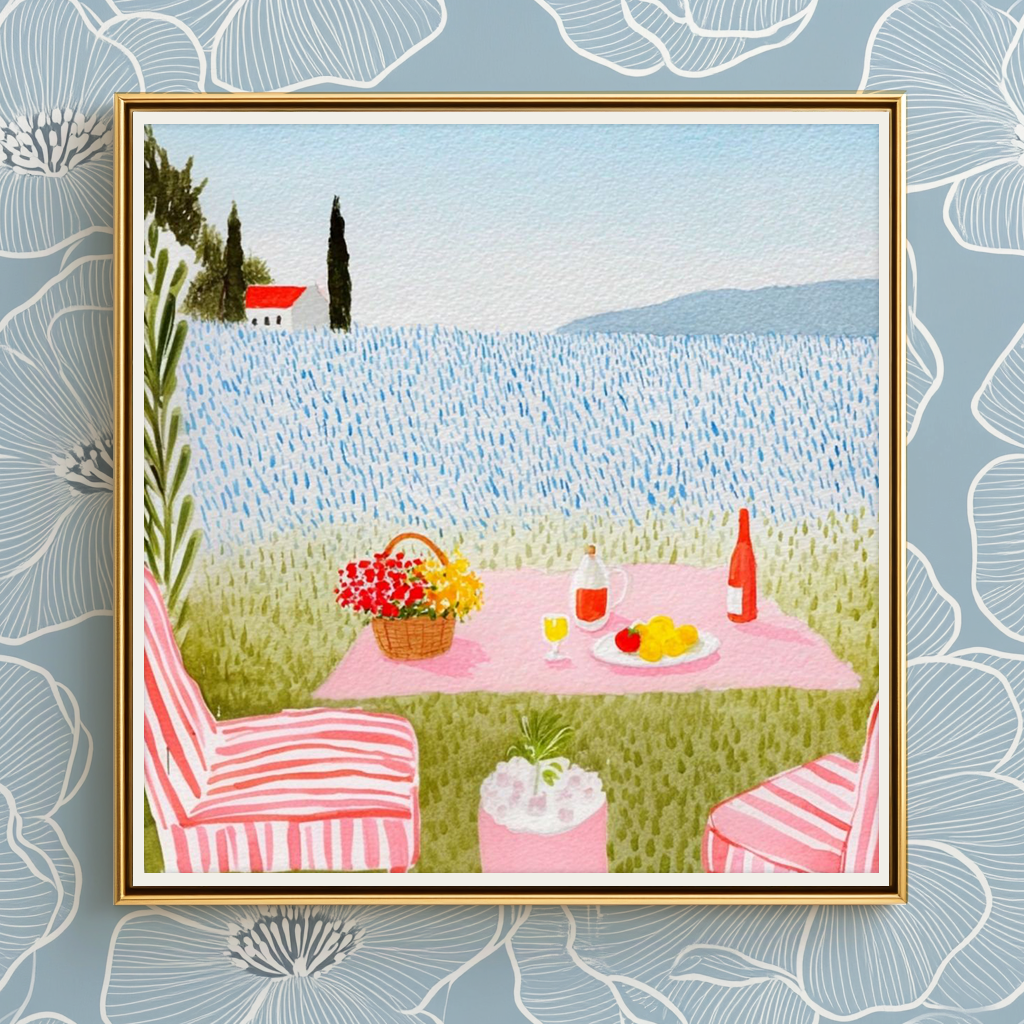 Outdoor Lunch -  Art Print