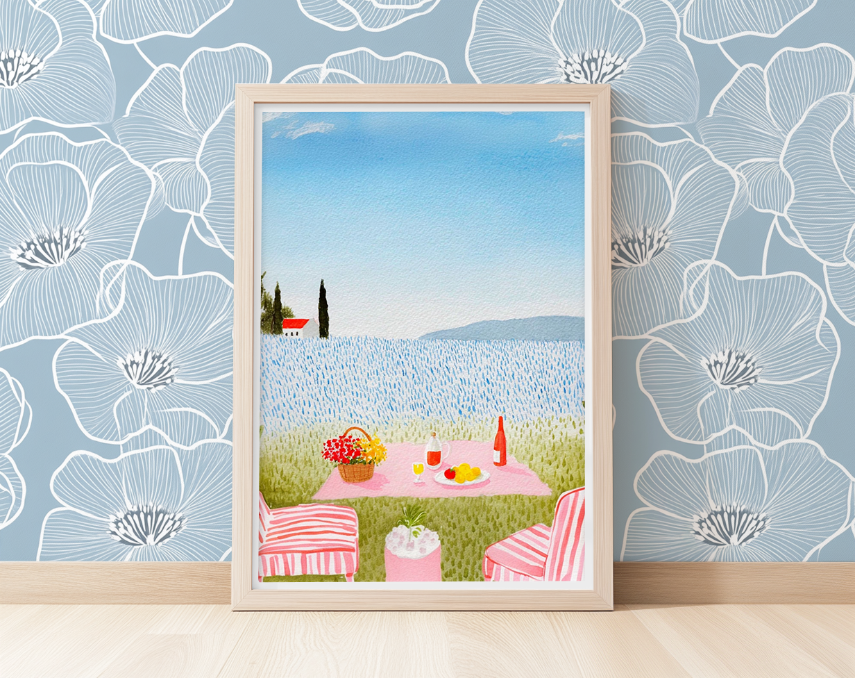 Outdoor Lunch -  Art Print