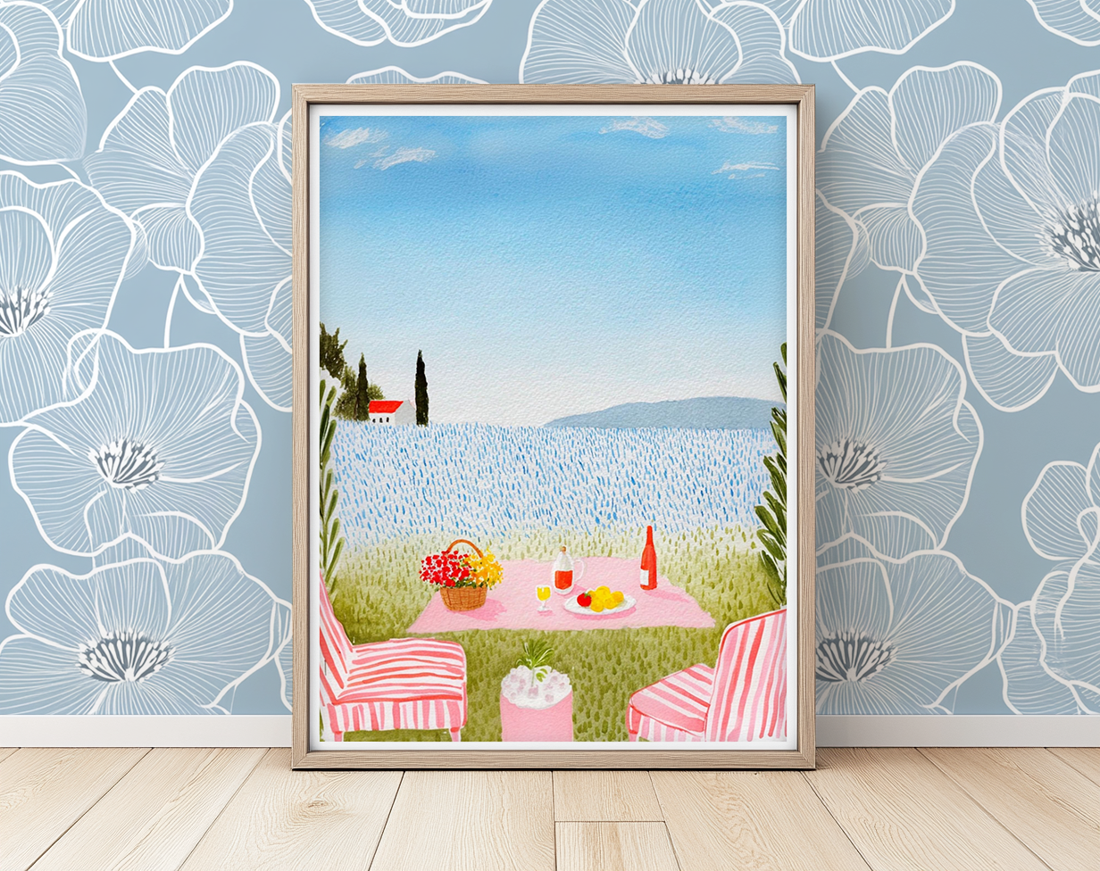 Outdoor Lunch -  Art Print