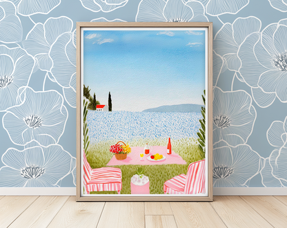 Outdoor Lunch -  Art Print
