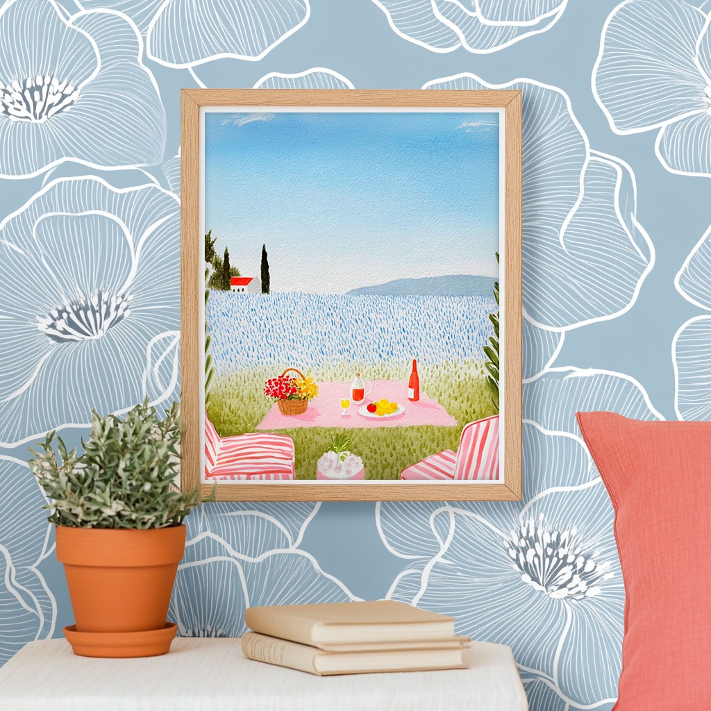 Outdoor Lunch -  Art Print
