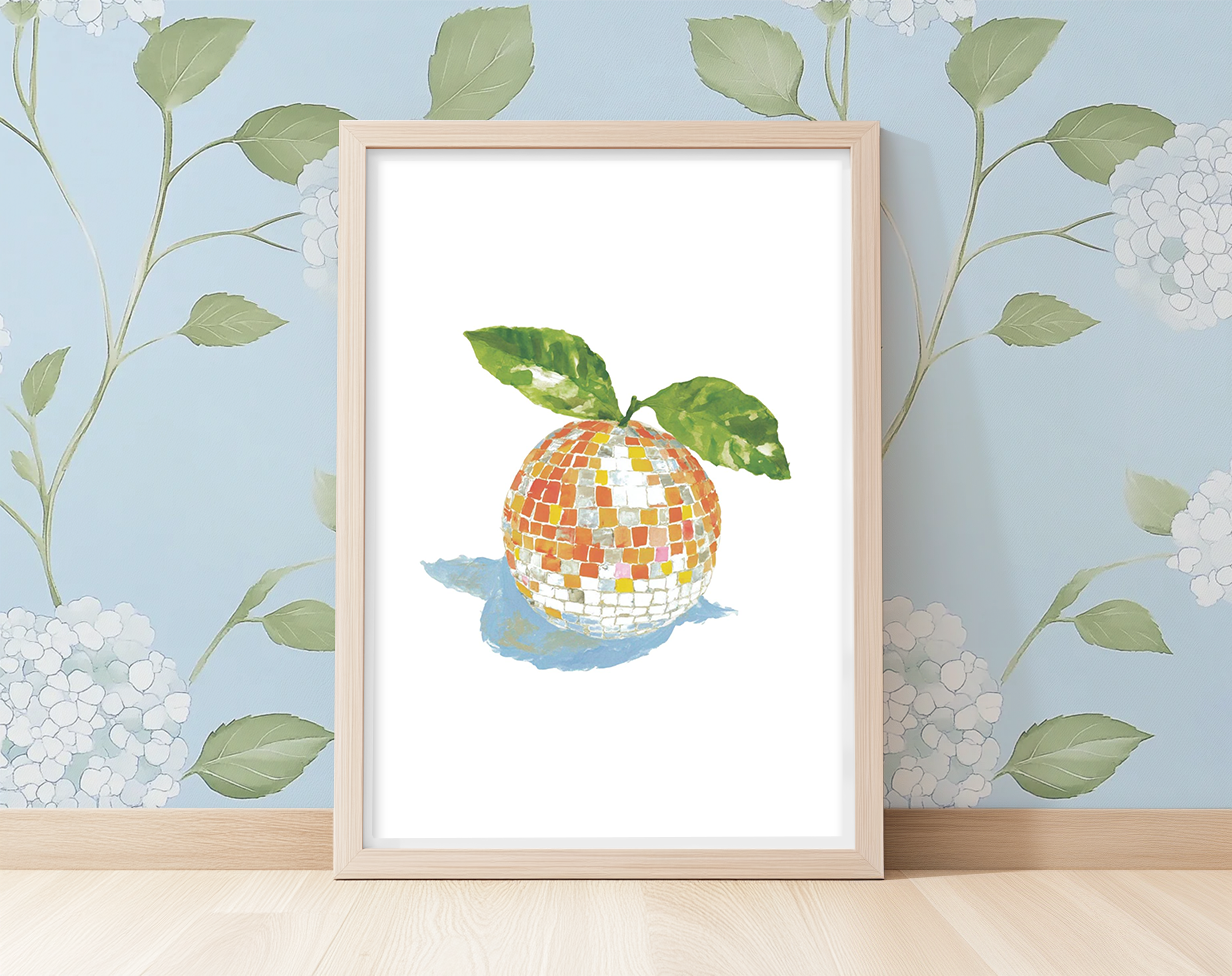 Orange Disco - Art Print