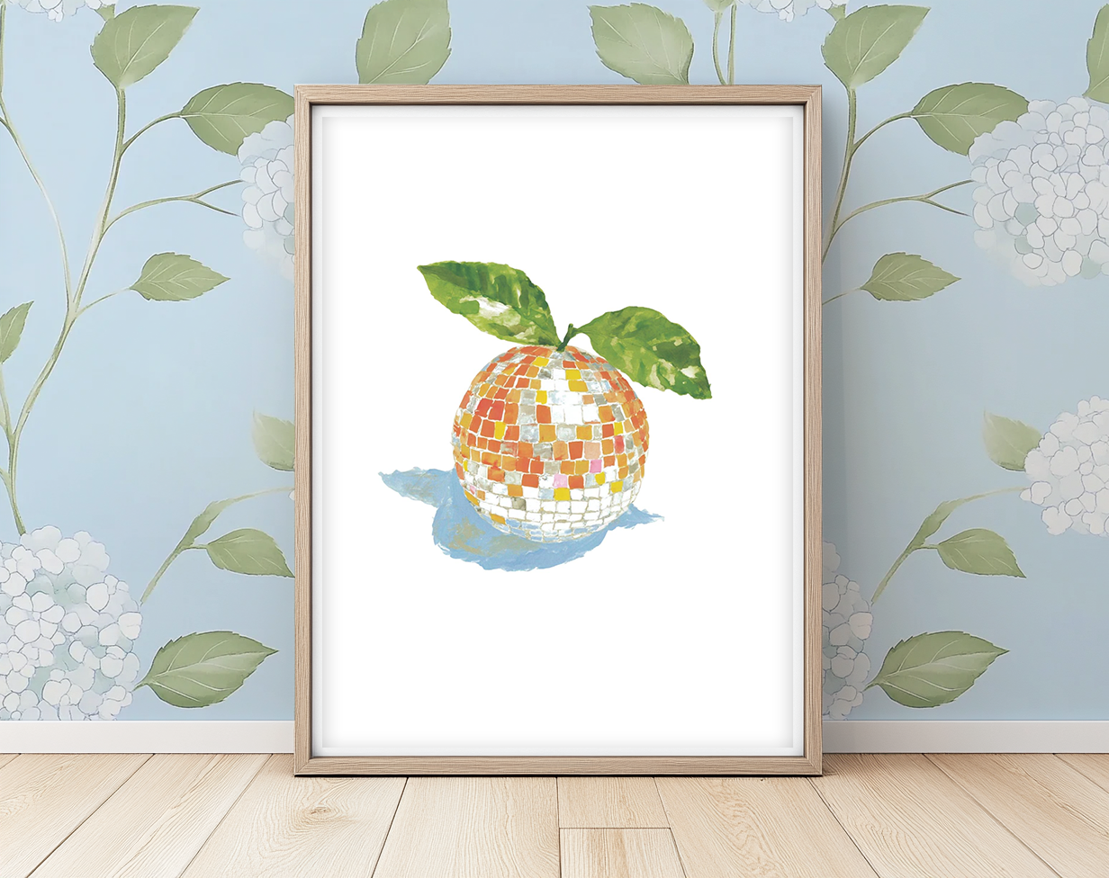 Orange Disco - Art Print