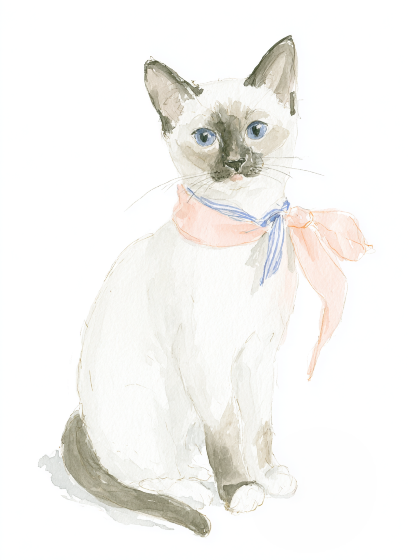 Sassy Siamese - Art Print