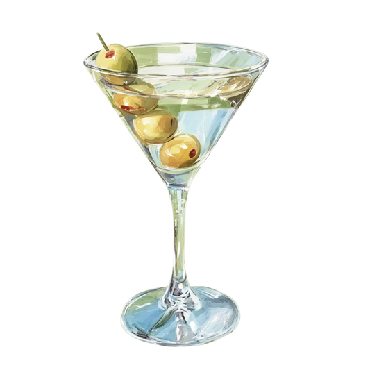 Olive Happy Hour - Art Print