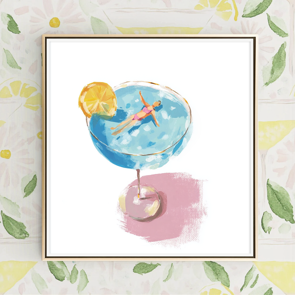 Poolside Pour - Art Print