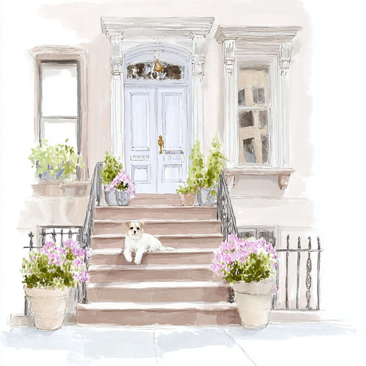 Brownstone Bud -  Art Print