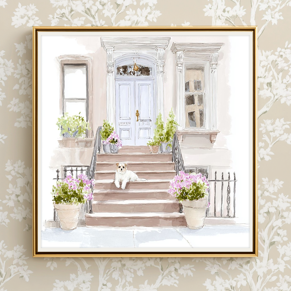 Brownstone Bud -  Art Print