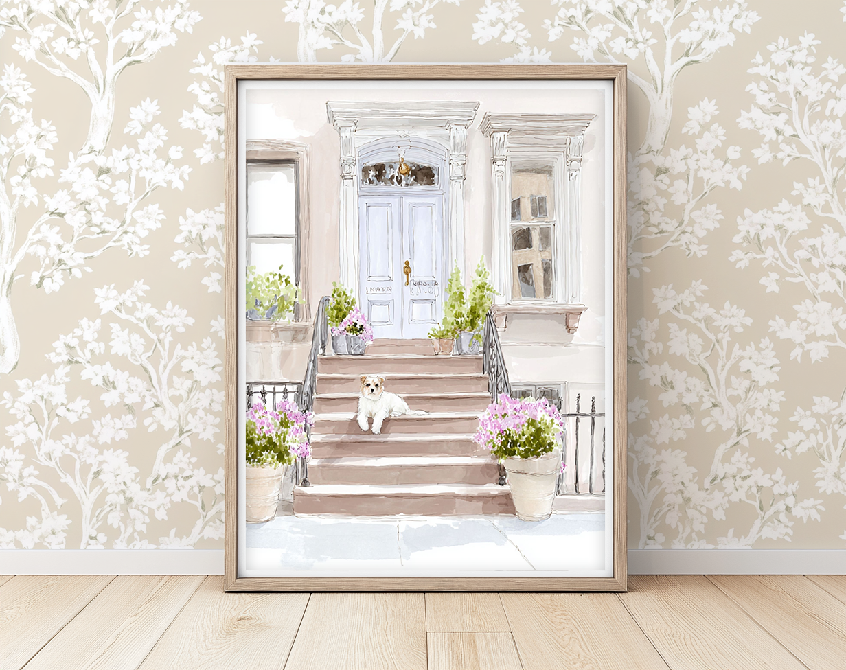 Brownstone Bud -  Art Print