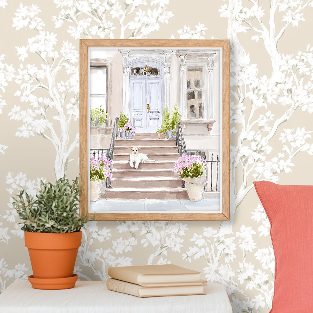 Brownstone Bud -  Art Print