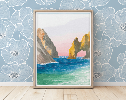 Cabo Boat Day -  Art Print
