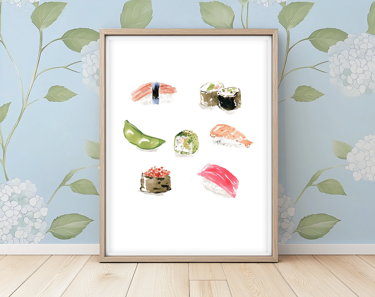Sushi Rolls - Art Print